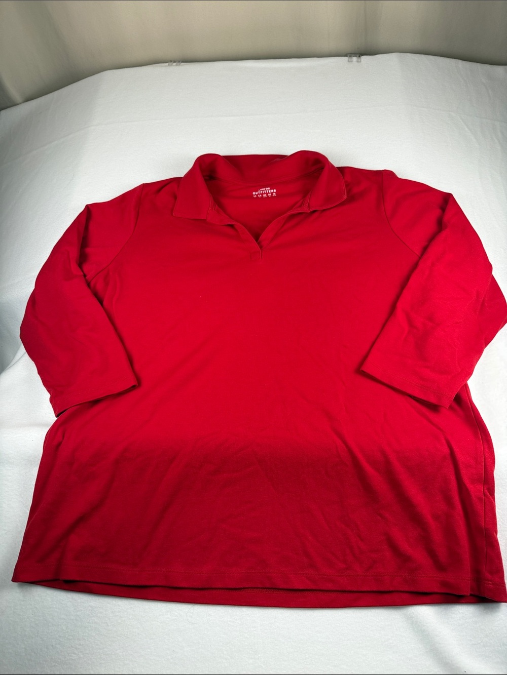 Lands End Womans Red Polo Shirt - Unbranded 64